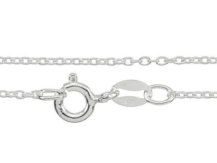 Sterling Silver 16-Inch 030 Cable Chain Necklace