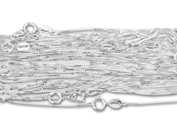 Sterling Silver 18-Inch 012 Box Chain 