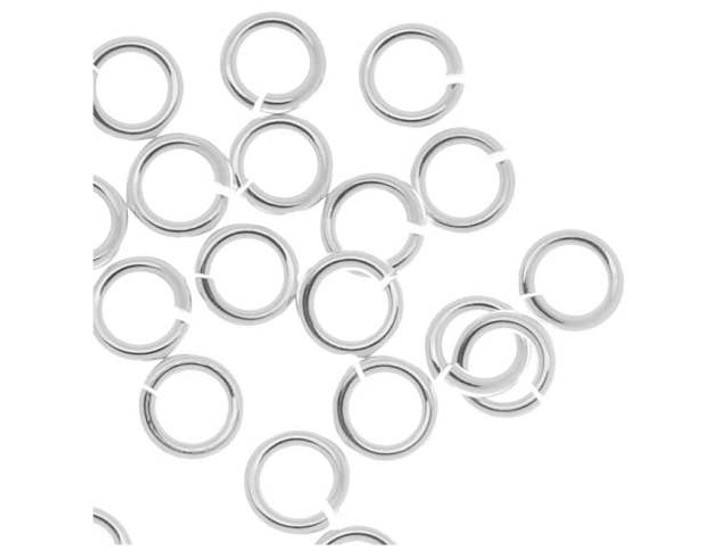 4mm Sterling Silver 20 gauge OPEN ROUND JUMP RINGS