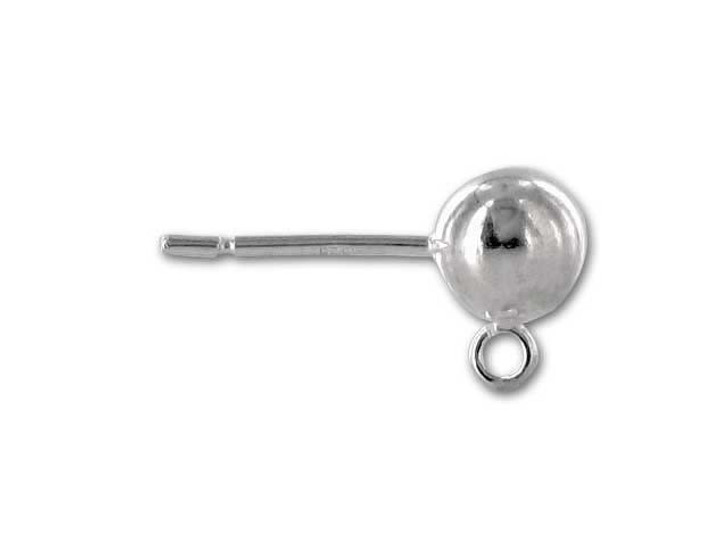 Sterling Silver 6mm Ball Post Earring (1 Pair)