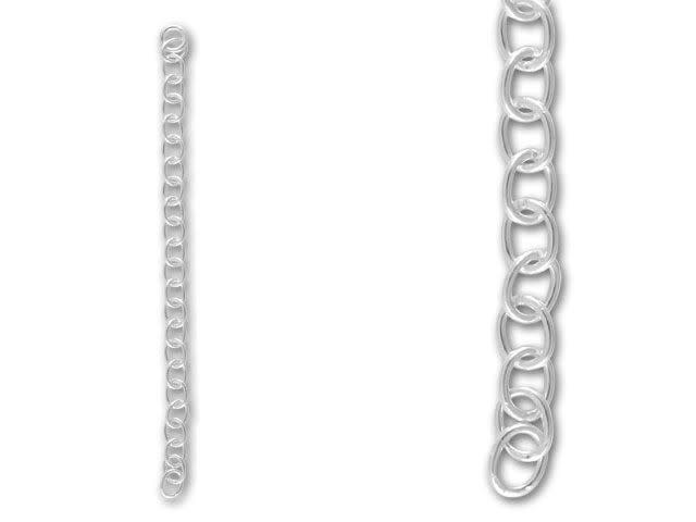 Sterling Silver Oval Cable Chain Extender