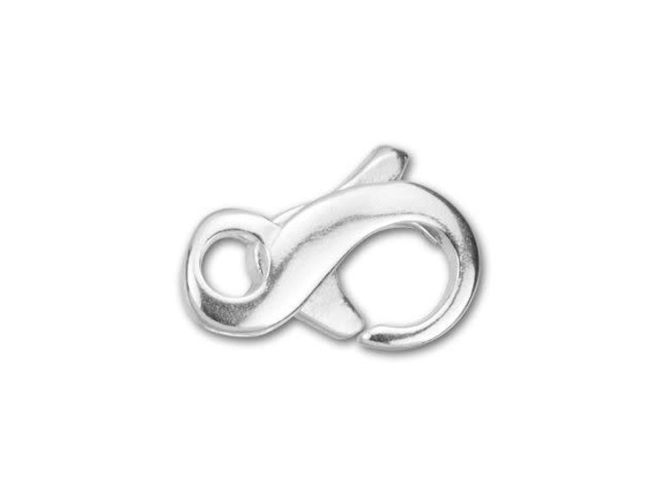 Sterling Silver 6x9mm Infinity Trigger Clasp