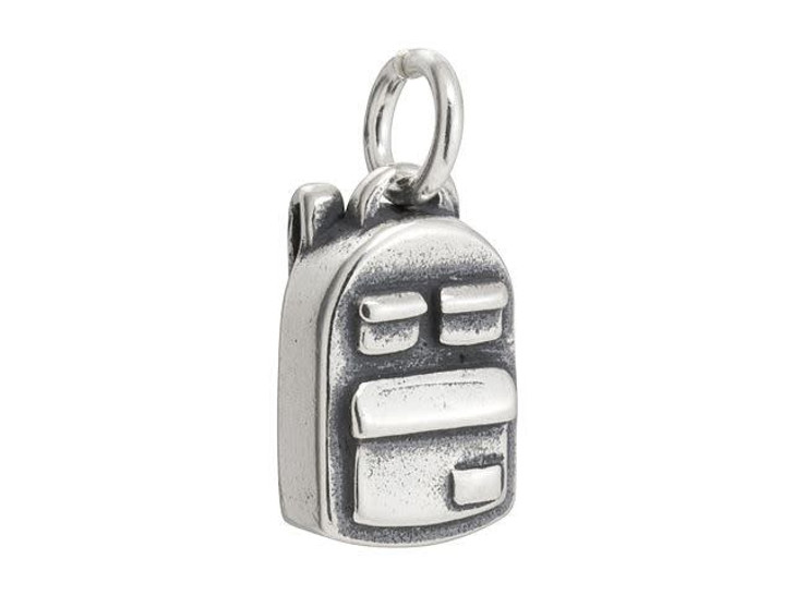 Sterling Silver Backpack Charm