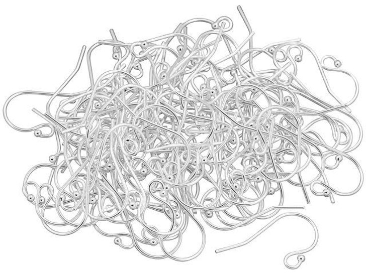 Artbeads Sterling Silver Ball-End Earwire, Pro Pack (50 Pairs)