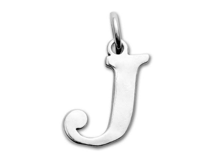 Sterling Silver Charms - Letter J