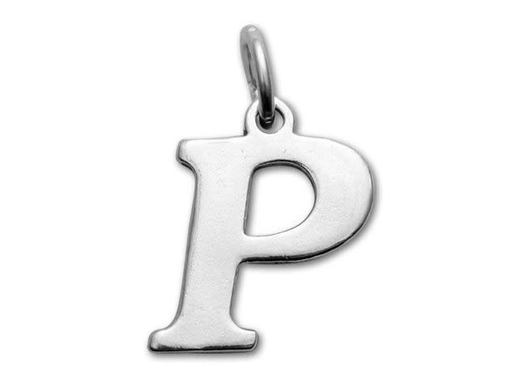 Sterling Silver Charms - Letter P