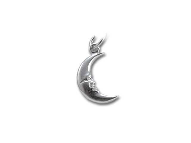 Sterling Silver Crescent Moon Charm