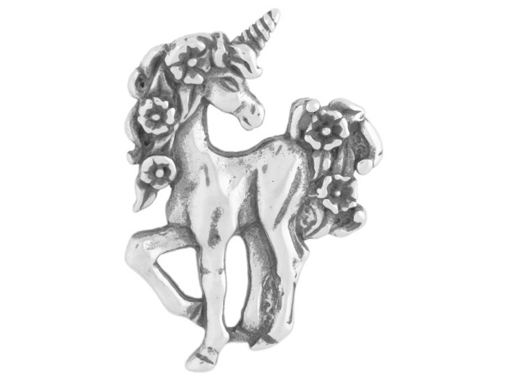 Sterling Silver Fancy Unicorn Charm