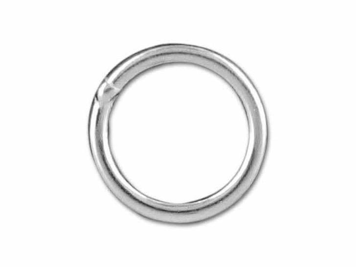 Sterling Silver Heavy Closed Jump Ring (1 x 8mm)