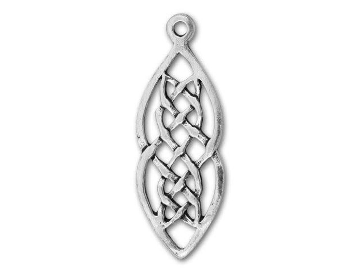 Sterling Silver Marquise Celtic Knot Charm
