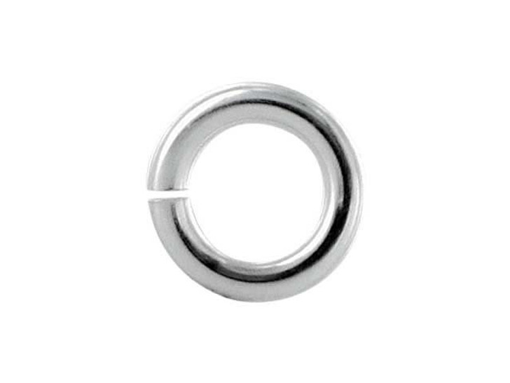 Sterling Silver Open Jump Ring - 0.020 x .090 inches (0.5 x 2.3mm)