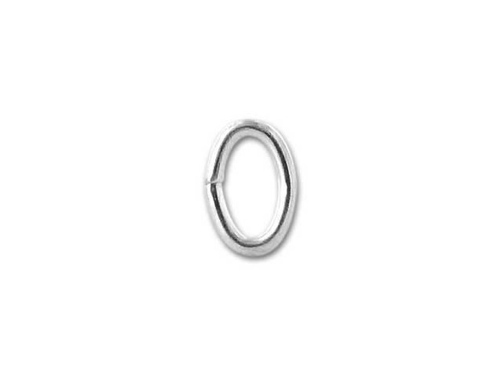Sterling Silver Oval Jump Ring 3.0x4.6mm, 21 gauge