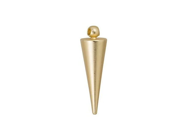 20mm Satin Hamilton Gold-Plated Brass Dagger Spike Charm