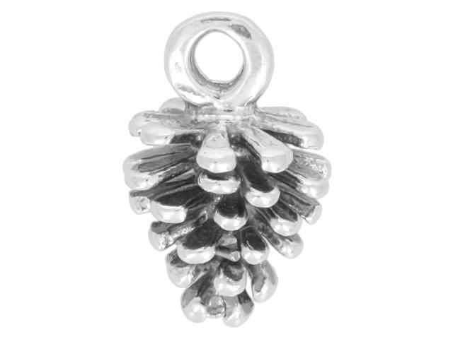 Artbeads Sterling Silver Pinecone Charm