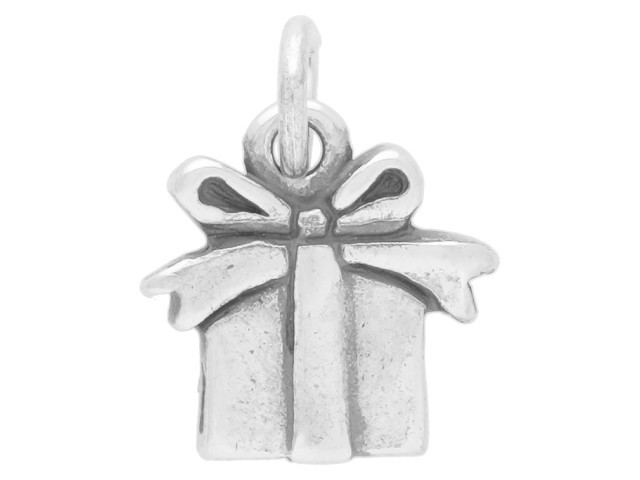 Sterling Silver Present Charm
