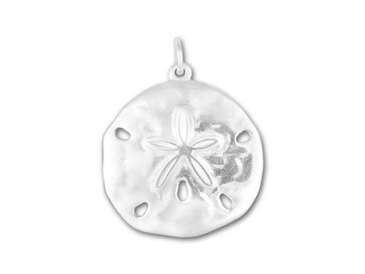Sterling Silver Chain. Sterling Silver SAND DOLLAR Pendant