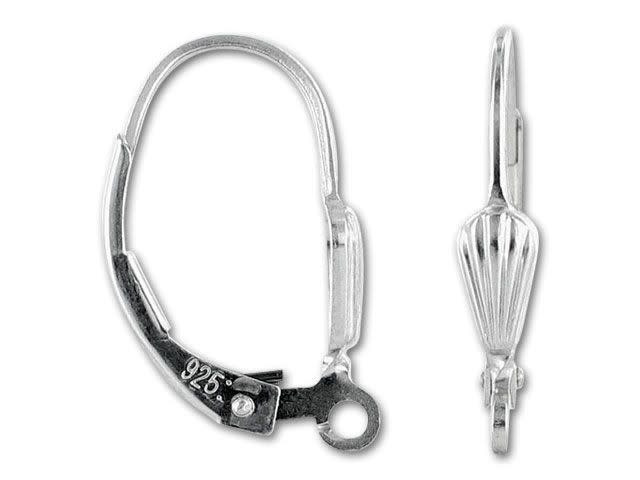 Sterling Lever-Back Earring (Shell) (Pair)