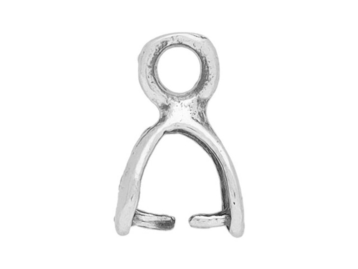 Sterling Silver Small Pinch Bail with Loop