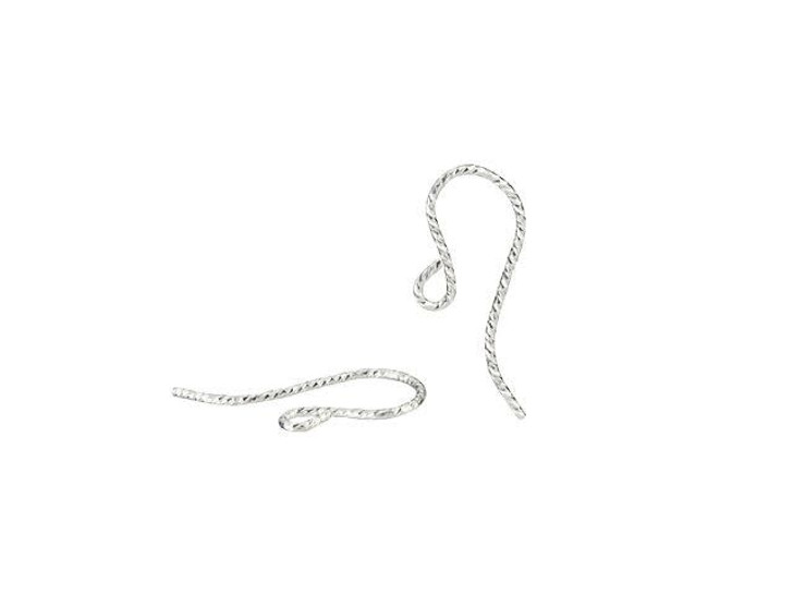 Sterling Silver Sparkle French Ear Wire (1 Pair)