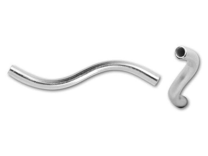 Sterling Silver Wavy Tube Bead
