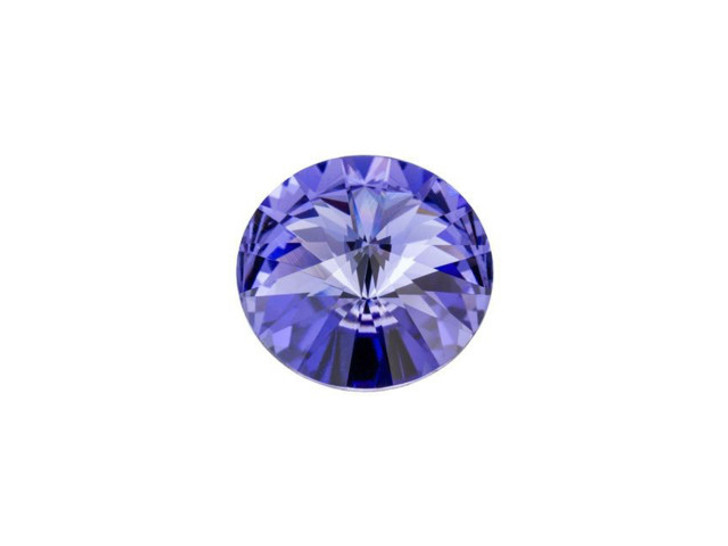 PRESTIGE Crystal Components 1122 12mm Rivoli Tanzanite