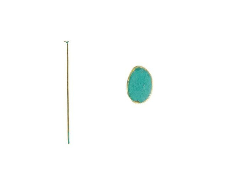 2-Inch 21g Brass Head Pin with Patina Finish (100pc)