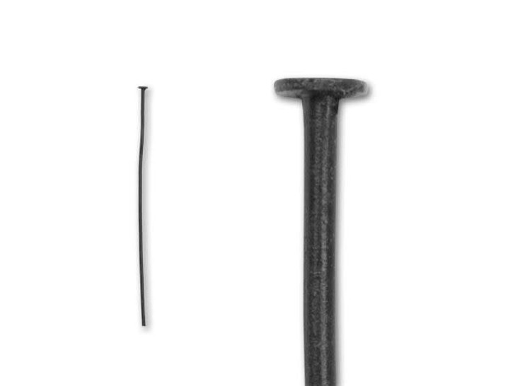2-Inch Matte Black-Plated 20 Gauge Head Pin