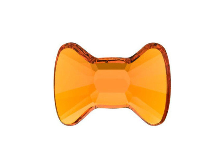 PRESTIGE Crystal Components 2858 9x6.5mm Hotfix Bow Tie Flatback Tangerine PRESTIGE Crystal Components 2858 9x6.5mm Hotfix Bow Tie Flatback Tangerine