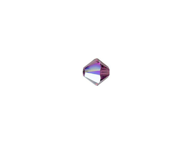 PRESTIGE Crystal Components 5328 4mm Bicone Bead Amethyst Shimmer