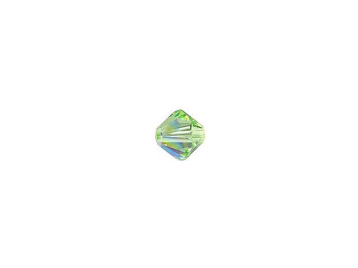 PRESTIGE Crystal Components 5328 4mm Bicone Bead Peridot Shimmer
