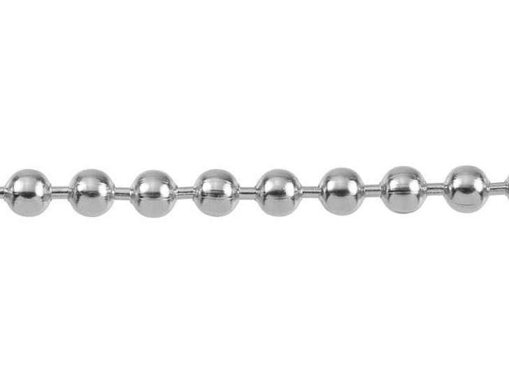 3mm Stainless Steel Ball Chain by the Foot