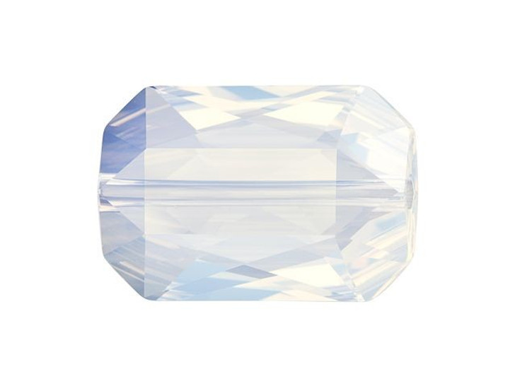 PRESTIGE 5515 Emerald Cut Bead 14x9.5mm White Opal
