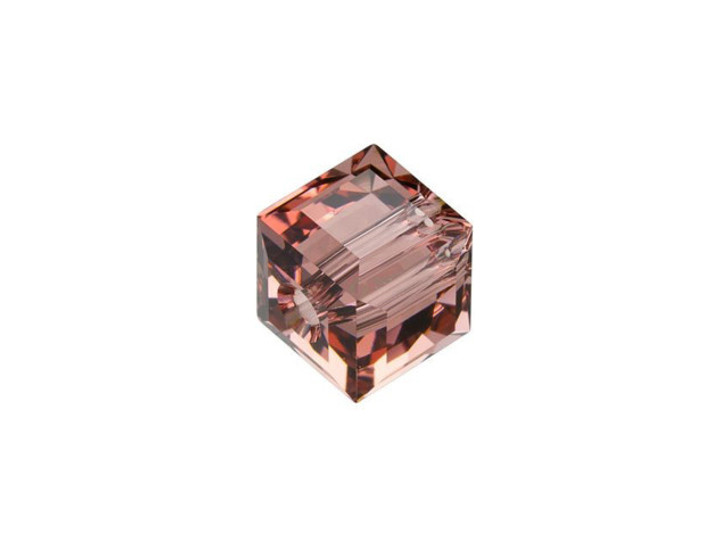 PRESTIGE Crystal Components 5601 Cube Bead 8mm Blush Rose PRESTIGE Crystal Components 5601 Cube Bead 8mm Blush Rose