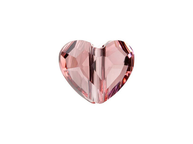 PRESTIGE Crystal Components 5741 Love Bead 12mm Blush Rose