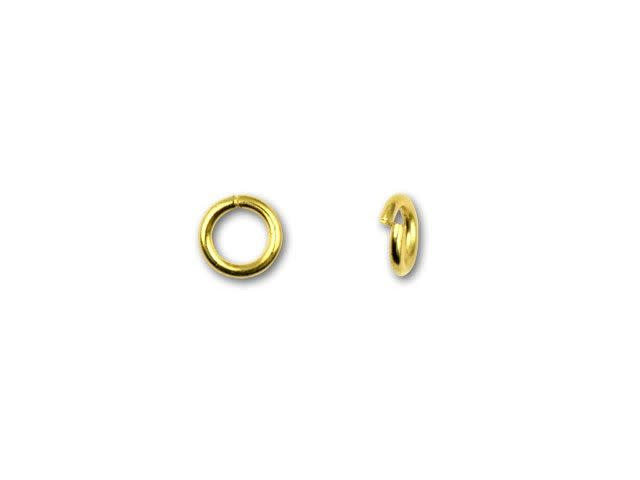 4.5mm Gold-Plated 21 Gauge Open Jump Ring