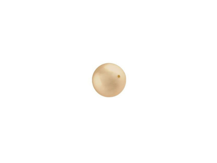 PRESTIGE Crystal Components 5810 5mm Crystal Pearl Gold Bead