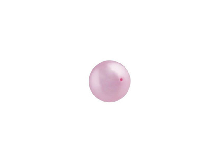 PRESTIGE Crystal Components 5810 6mm Round Crystal Pearl Powder Rose Bead