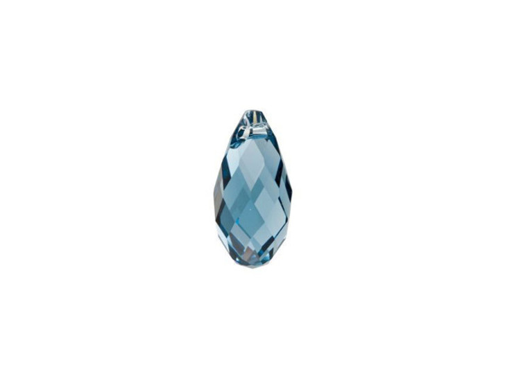PRESTIGE Crystal Components 6010 13x6.5mm Briolette Pendant Denim Blue