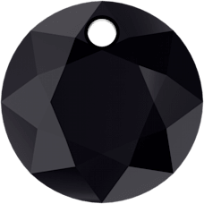 PRESTIGE 6430 Classic Cut Pendant, 10mm - Jet (each)