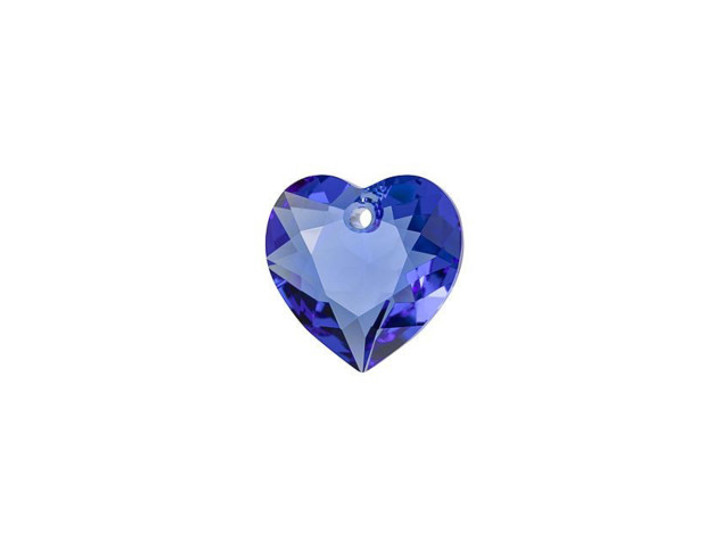 PRESTIGE Crystal Components 6432 8mm Heart Cut Pendant Sapphire PRESTIGE Crystal Components 6432 8mm Heart Cut Pendant Sapphire
