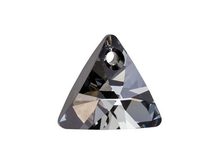 PRESTIGE Crystal Components 6628 16mm Mini Triangle Pendant Crystal Silver Night