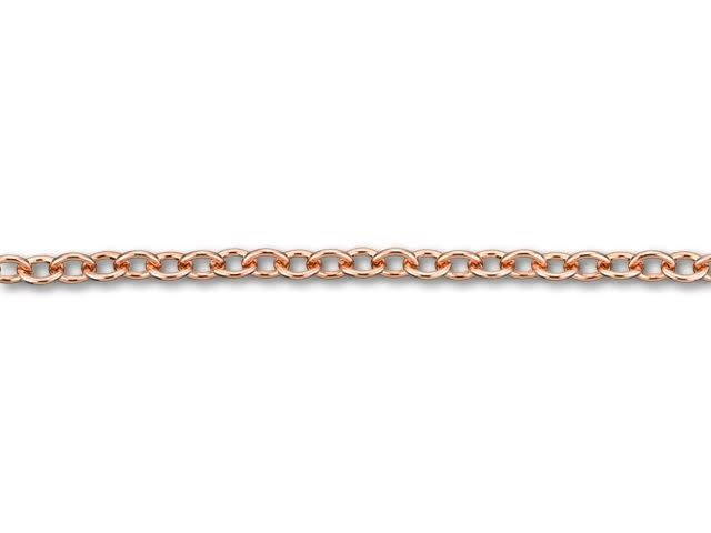 4x3mm Rose Gold-Plated Brass Cable 