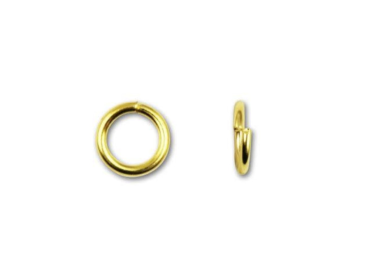 5.5mm Gold-Plated 21 Gauge Open Jump Ring