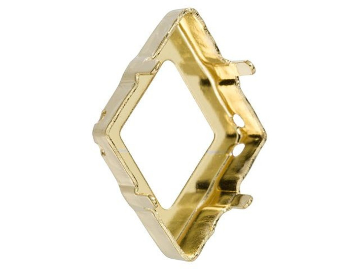 PRESTIGE Gold-Plated Setting for 4929 24mm Tilted Spike Fancy Stone