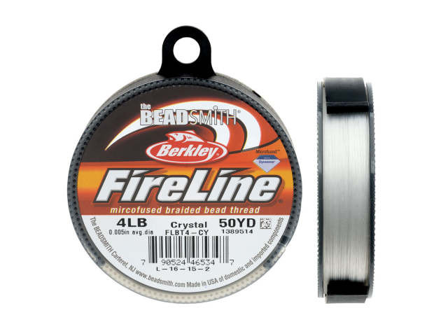 The BeadSmith Crystal Clear FireLine - 50 Yards (4-Pound Test)
