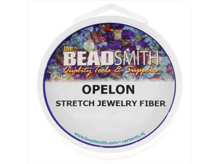 The BeadSmith Opelon White .7mm Stretch Jewelry Fiber Cord (5 Meters)