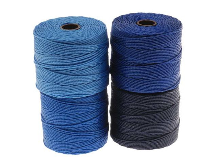 Beadsmith Super-lon Cord - Size #18 Twisted Nylon - Black (77 Yard Spool)