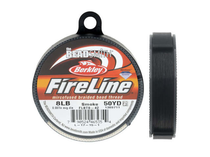 The BeadSmith Smoke Gray FireLine - 50 Yards (8lb Test)