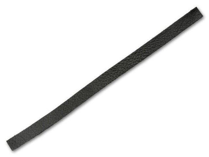 TierraCast .5x10-Inch Rock and Roll Leather Strip - Black