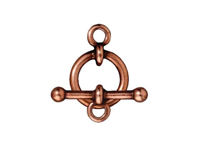 TierraCast 1/2-Inch Antique Copper-Plated Pewter Anna's Toggle and Clasp